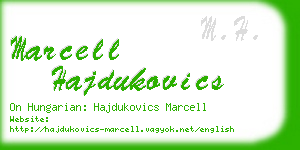 marcell hajdukovics business card